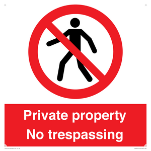 PA5325: Private property No trespassing