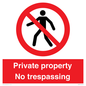 PA5325: Private property No trespassing