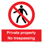 PA5325: Private property No trespassing