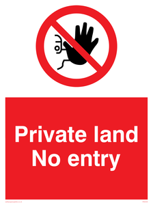 PA5435: Private land No entry