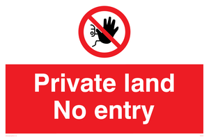 PA5435: Private land No entry