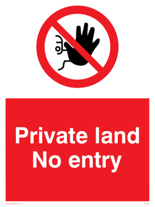 PA5435: Private land No entry