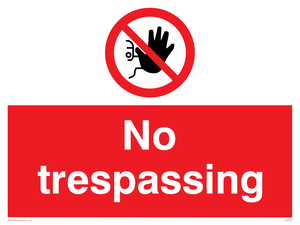 PA5447: No trespassing