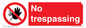 PA5447: No trespassing