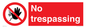 PA5447: No trespassing