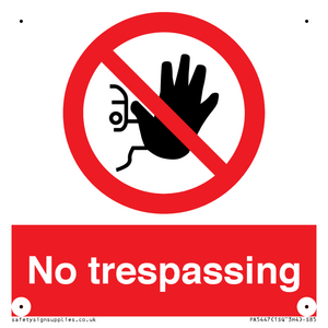 PA5447: No trespassing