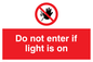 PA5471: Do not enter if light is on
