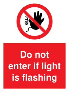 PA5478: Do not enter if light is flashing