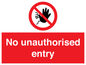 PA5589: No unauthorised entry