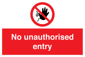 PA5589: No unauthorised entry