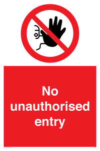 PA5589: No unauthorised entry