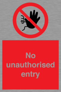 PA5589: No unauthorised entry