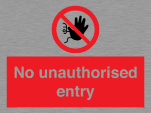 PA5589: No unauthorised entry