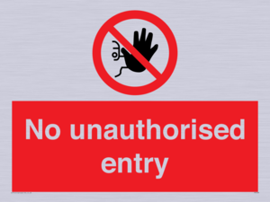 PA5589: No unauthorised entry
