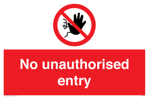 PA5589: No unauthorised entry