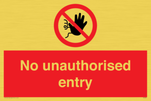 PA5589: No unauthorised entry