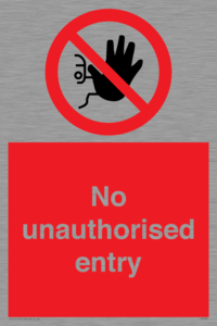 PA5589: No unauthorised entry