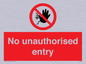 PA5589: No unauthorised entry