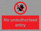 PA5589: No unauthorised entry