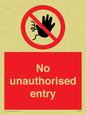 PA5589: No unauthorised entry