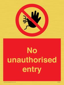 PA5589: No unauthorised entry