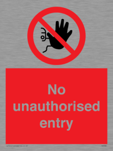 PA5589: No unauthorised entry