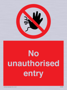 PA5589: No unauthorised entry