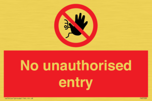 PA5589: No unauthorised entry