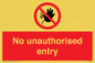 PA5589: No unauthorised entry