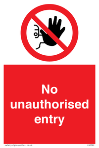 PA5589: No unauthorised entry