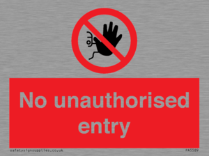 PA5589: No unauthorised entry