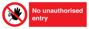 PA5589: No unauthorised entry