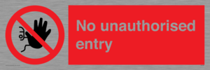PA5589: No unauthorised entry