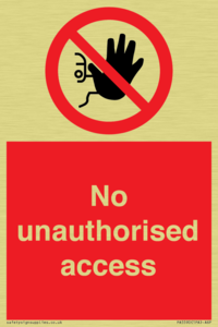 PA5590: No unauthorised access