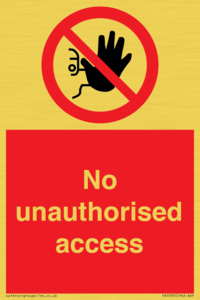 PA5590: No unauthorised access