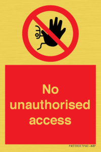 PA5590: No unauthorised access