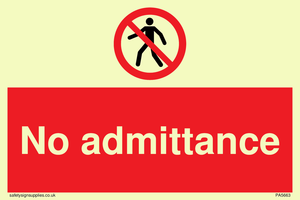 PA5663: No Admittance