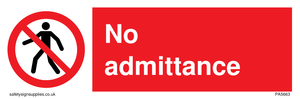 PA5663: No Admittance