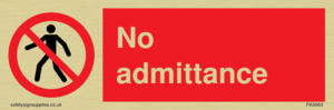 PA5663: No Admittance