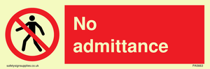 PA5663: No Admittance