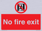 PA5707: No fire exit Prohibition Sign