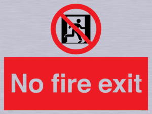 PA5707: No fire exit Prohibition Sign