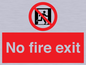 PA5707: No fire exit Prohibition Sign