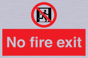 PA5707: No fire exit Prohibition Sign