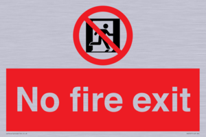 PA5707: No fire exit Prohibition Sign