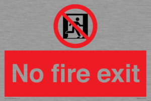 PA5707: No fire exit Prohibition Sign