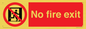 PA5707: No fire exit Prohibition Sign