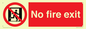 PA5707: No fire exit Prohibition Sign