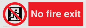 PA5707: No fire exit Prohibition Sign