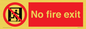 PA5707: No fire exit Prohibition Sign